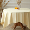 Fantasy tablecloth round table stone rectangular tablecloth French plain custard 1.4m x 1.4m 300 sheets upgraded thickened light luxury stone cloth 37g