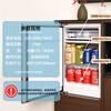 Jinqi (JINQI) solid wood tea bar mechanism refrigeration refrigerator household water dispenser bottom-mounted high-end fully automatic living room with voice tea bar cabinet boiling water and making tea all-in-one water boiler tea cabinet cooling and heating type refrigerator gray with pot voice cooling APP anti-overflow