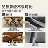Folding table dining table home small apartment dining table simple rental house square small square table portable walnut + black frame 80*80*74cm