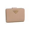 PRADA (PRADA) Saffiano triangle zipper wallet women's nude color New Year gift basic outfit (bag)
