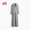 H&M 2026 Spring New Women's Viscose Blended Pajamas Set 0998802 Mixed Light Gray 038 S 160/88(S)