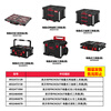 Milwauke's new product Milwauke black tool box packout imported stacking box parts box limited sale 4932472129 (black stacked two-drawer tool box)