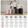 OTA aluminum frame trolley suitcase, sturdy and durable boarding case, good-looking girl's lightweight suitcase, small password suitcase, cherry blossom pink, aluminum frame, scratch-resistant 20-inch boarding case