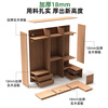 He Jiajiang solid wood wardrobe minimalist household large wardrobe door-to-door installation storage locker furniture 1.6 meters long * 2.4 meters high / two-door wardrobe + two-door wardrobe