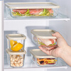 LOVWISH high boron glass crisper food-grade refrigerator storage special box food freezer box large capacity fruit takeaway Le stack crisper microwaveable extra large 1700ml