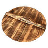 Fantasy traditional pot lid pure wok wood water tank lid round 3456 milky white 75 cm straight mouth