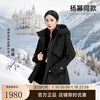 Govan style shell 4.0 five-point luxury outdoor goose down jacket Yang Mi's same style women's short down jacket black L