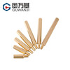 GUWANJI single-pass hexagonal copper column chassis screw motherboard copper stud single-head isolation column circuit board wiring copper column M4*22+6 10 pieces