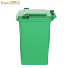 Supercloud (Shu Kou) Outdoor Trash Can Large Outdoor Sanitation Trash Can with Cover and Wheels Industrial Property Commercial Large Plastic Classification Trash Can 50L Extra Thick Type - Kitchen Waste