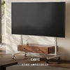 CABTE 32-75 inches stainless steel TV mobile bracket TV cabinet mobile TV cabinet TV bracket living room simple wheeled TV cart