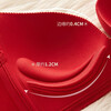ANDSEEYOU zodiac year red underwear women's small breasts gathered seamless beautiful back wedding bridal bra bra set New Year's gift