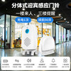 Sanqihu door welcome sensor split doorbell welcome store supermarket entrance voice prompt alarm F rechargeable model 2 bell host 1 sensor (comes with remote control)