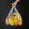 Yusenyi Packing Bag Smiley Face Plastic Bag Food Takeout Packing Convenient Bag Portable Shopping Vest Vest Plastic Bag 50 PCS Ordinary 30*42