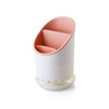 MI SHUO storage rack chopstick cage multi-functional kitchen tableware storage rack chopstick barrel drain chopstick holder creative spoon storage AX round chopstick barrel * blue 1 piece