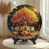 New Chinese style fortune-gathering gourd ornaments from all directions. Money is rolling in. Living room entrance hall. Fulu disc table decoration. Money is rolling in. 30cm*30cm. Housewarming decoration. New home ornaments.