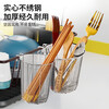 304 stainless steel chopstick barrel wall-mounted chopstick holder cage spoon tableware storage wall kitchen storage rack storage rack large 304 stainless steel suitable for chopsticks / long-term use will not cause embroidery