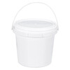 Shantou Lincun thickened sealed small bucket snack nut packaging bucket take-out packaging bucket autumn pear paste yogurt wine wine sub-packaging bucket white-1000ml-full mouth 1.2L (sealed