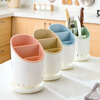 MI SHUO storage rack chopstick cage multi-functional kitchen tableware storage rack chopstick barrel drain chopstick holder creative spoon storage AX round chopstick barrel * blue 1 piece