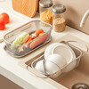 Yusenyi sink retractable drain rack kitchen fruit sink tableware storage 304 deep square basket + water tray