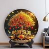 New Chinese style fortune-gathering gourd ornaments from all directions. Money is rolling in. Living room entrance hall. Fulu disc table decoration. Money is rolling in. 30cm*30cm. Housewarming decoration. New home ornaments.