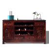 Wooden center mahogany furniture Indonesian black rosewood (scientific name: broad-leaf rosewood) sideboard solid wood wine cabinet 1.4/1.6 meters restaurant storage cabinet Chinese style low cabinet multi-function 138*40*88 low wine cabinet