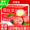 Jingdida Yantai Apple Fruit Red Fuji Apple Net Weight 5 Jin Single Fruit 80mm + New Year's Fruit Direct Shipping from the Source