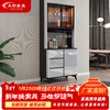 Miling 2025 new style modern simple light luxury wine cabinet multi-functional tea kitchen storage living room customized against the wall bright gray 80 double layer delivery and installation double door