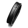 Nopos watch strap fixed leather ring buckle, suitable for Tissot, Mido, Huawei, Citizen Seiko, Longines, IWC, Omega, Jaeger-LeCoultre original watch strap, belt ring accessories, 1 black leather ring, cowhide 22mm