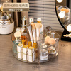KAMAN high-looking desktop cosmetics storage box new skin care products transparent dressing table Internet celebrity lipstick rotating storage rack 360 rotation transparent 1 piece