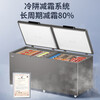 Haier frost reduction 80% first level energy consumption household freezer large capacity top door horizontal refrigeration freezer single temperature quick freezing ultra low temperature cryogenic 829 liters -40 deep cooling/frost reduction 80%/first level energy efficiency new