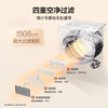 Haier Xiaohonghua washing and drying set 12KG large capacity fully automatic washing machine + heat pump dryer for washing down jackets JD.com self-operated 52D1 Same style as Peter Ho