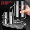 Korade chopstick barrel 316 stainless steel kitchen chopstick cage knife and fork spoon chopstick storage rack countertop tableware mildew-proof drain barrel 316 stainless steel chopstick barrel double-ended round + (with drain tray)