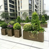 Outdoor stainless steel flower box combination municipal commercial street flower bed garden sales department flower trough planting tree pond customization style one please consult customer service to place an order other sizes, colors and styles consult customer service
