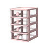 Zan Yingmei Storage Cartoon Desktop Box Transparent Small Drawer Desk Plastic Mini Storage Box Rabbit Stationery Organizing Box Desktop Storage 3 Layers 1 Set Colors Shipped Randomly