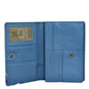 Anna by Anuschka Wallet Women Leather Hand Painted Leather Organizing Wallet Sapphire