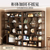Mianmei Bogu rack solid wood new Chinese style tea display cabinet tea room tea cabinet modern simple Duobao Pavilion ornaments storage shelf 120 with door with drawer walnut color no specifications