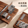 COOKTIME kitchen rack wall-mounted wall rack pot lid rack spice rack knife holder kitchen aluminum alloy storage pendant chopstick cage rack (snowflake gray) - four generations of hanging Duoduo