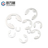 Guwanji 304 stainless steel open E-type snap ring retaining ring shaft E-ring snap retaining ring snap ring national standard fastener collection M4 200 pieces 304 material