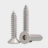 Weiwang 304 stainless steel flat head hexagonal self-tapping screws countersunk head self-tapping screws woodworking screws DIN7991 M4*30 (20 pcs)