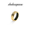 SHAKESPEARE Smart Ring Sleep Monitoring Female Niche Design Couple Ring Light Luxury Crushed Ice Gold No. 13