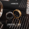SHAKESPEARE Smart Ring Sleep Monitoring Female Niche Design Couple Ring Light Luxury Crushed Ice Gold No. 13