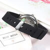 Universal silicone rubber watch strap black suitable for Casio Citizen Armani ck Tissot dw men's and women's wristband (C24) bright red strap 22mm
