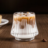 CLITON creative dirty coffee ice American Dirty coffee cup scented glass wine cup vertical pattern water cup Italian style 2 pieces 160ml