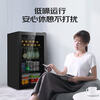 Midea commercial refrigerated display cabinet, first-class energy efficiency, commercial high-end small beverage freezer, light luxury small ice bar, office low-noise mini refrigerator, hotel refrigerated cabinet 45 liters丨Double-layer storage丨LC-45GM Yaoshi Black