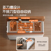 Shuaishi kitchen rack 2026 new knife holder chopstick barrel storage box knife storage rack cutting board holder 304 stainless steel medieval style SUS304 countertop - knife holder + chopping board holder + double chopstick holder