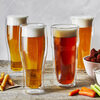 ZWILLING double-layer glass beer mug set 4-piece 396-453ml home party