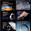 New non-invasive blood sugar and blood pressure smart ring, sleep, blood oxygen and heart rate, multiple sports modes, waterproof photo ring, rose gold, free charging compartment + health detection + sleep analysis + lightweight wearing, size 8, diameter 18, finger circumference 57