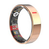 New non-invasive blood sugar and blood pressure smart ring, sleep, blood oxygen and heart rate, multiple sports modes, waterproof photo ring, rose gold, free charging compartment + health detection + sleep analysis + lightweight wearing, size 8, diameter 18, finger circumference 57