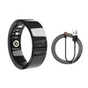 V4 Ceramic Smart Ring NFC Access Control Heart Rate Blood Oxygen Sports Health Sleep Monitoring Pedometer TK8 Smart Health White No. 11 Magnetic Cable Charging