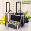 BORY Medical Aesthetic Micro Plastic Surgery Tool Box Hand-held Diagnosis Medical Traditional Chinese Medicine Physiotherapy Medicine Box Portable Bag Small Storage Box Rounded Corner Local Gold Trolley Box Empty Box